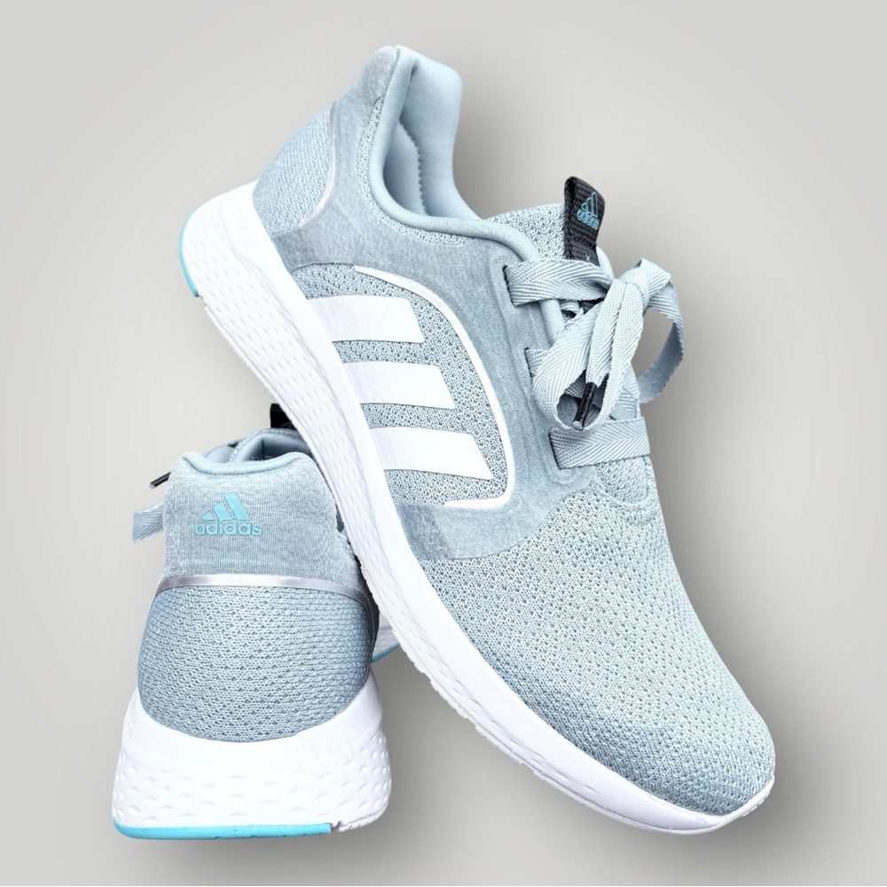 ADIDAS Edge Lux 5 Running Shoe | Blue Grey /White/Silver Metallic | Size 9 - Picture 6 of 14